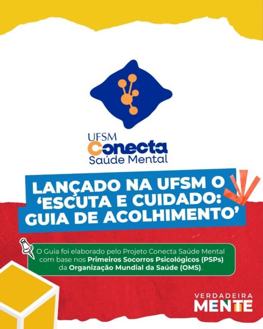 🧠 A saúde mental dentro das universidades tem se tornado uma pauta cada vez mais
urgente. Pensando nisso, a UFSM lançou o guia “Escuta e Cuidado”, produzido pelo Projeto UFSM
Conecta Saúde Mental.
O material reúne orientações sobre acolhimento, escuta sem julgamentos e apoio a pessoas em sofrimento psíquico dentro da comunidade acadêmica.
Acesse a reportagem completa pelo link que está em nossa bio.
