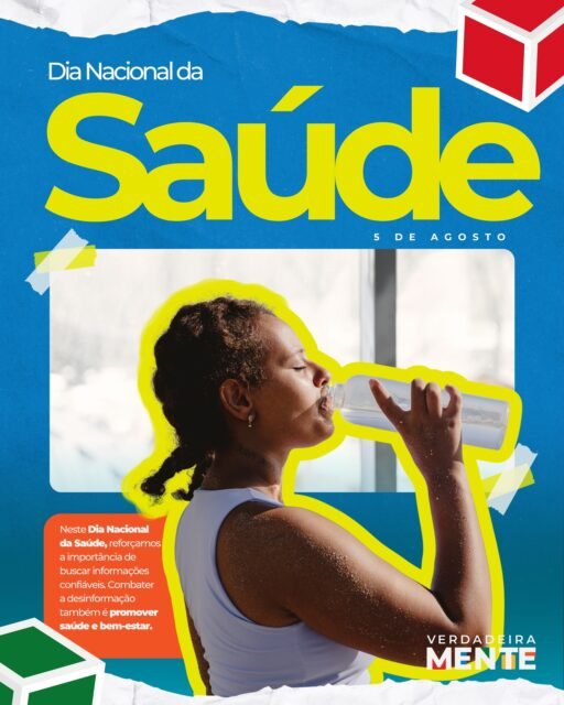 🩺 5 de agosto | Dia Nacional da Saúde

Criada em 1967, a data busca conscientizar a população sobre a importância da educação sanitária e homenageia o nascimento do médico e sanitarista Oswaldo Cruz, referência para a saúde pública brasileira.

Cuidar da saúde também passa pelo acesso a informações confiáveis. Antes de compartilhar conteúdos sobre saúde, verifique a fonte, desconfie de promessas milagrosas e procure profissionais e instituições reconhecidas.

Informação segura também é uma forma de cuidado. 💙