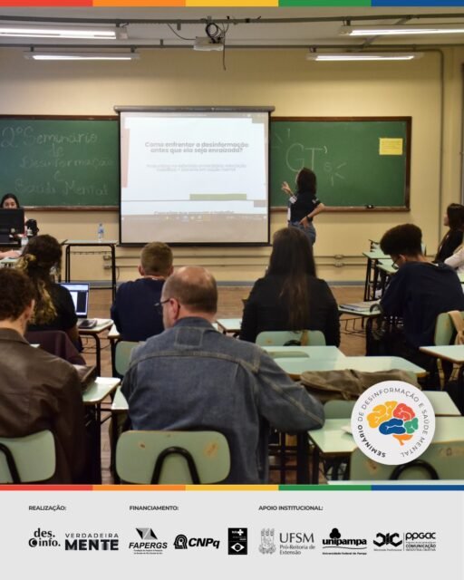 📚📍Oficinas sobre saúde mental, GTs de apresentação de trabalhos e relato de experiência do CVV! 🔎🎲
Confira alguns momentos que marcaram o terceiro e último dia do 2º Seminário de Desinformação e Saúde Mental — Desinfomente!📱
O evento é realizado pelo projeto de extensão Verdadeiramente e pelo grupo de pesquisa DesinfoMídia, promovendo reflexões e debates sobre desinformação, mídia e saúde mental.
📸: @kaiperluiza @maria_hgotuzzo @gabiamendess @nicolleseixas
#Verdadeiramente #SaúdeMental #UFSM #ExtensãoUniversitária